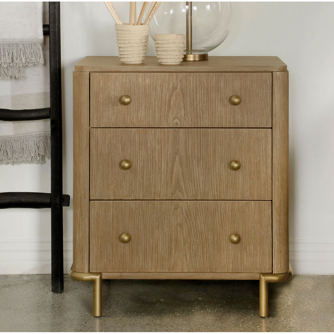 Maxine 3-drawer Nightstand